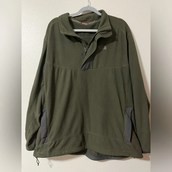 The North Face Cragmont quarter snap fleece olive army green measures as size 2x - Picture 1 of 6